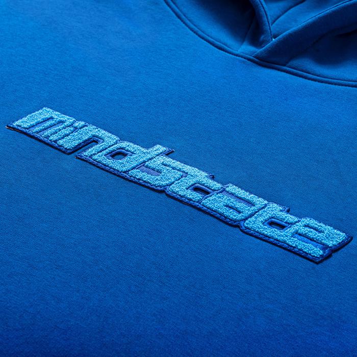 Dark blue frotte hoodie